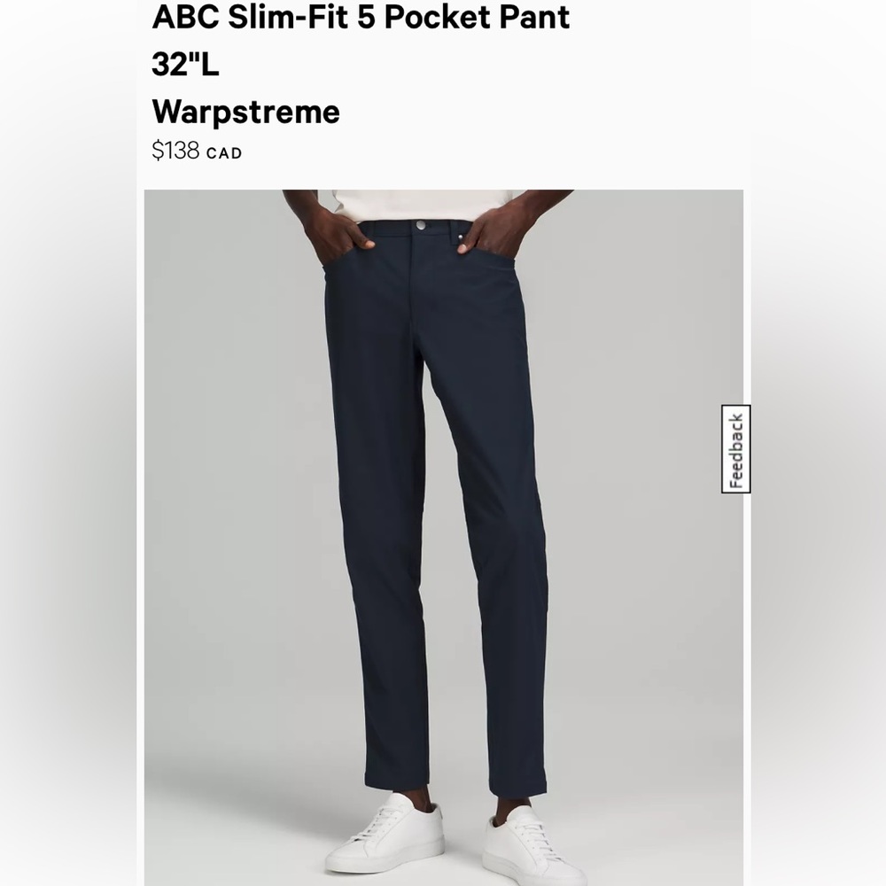 ABC Slim-Fit 5 Pocket Pants: Warpstream